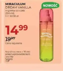 Jawa Drogerie Mgiełka do ciała Miraculum Dream Vanilla oferta
