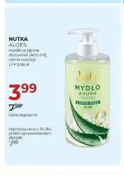 Jawa Drogerie Mydło w płynie z dozownikiem Nutka Aloes oferta