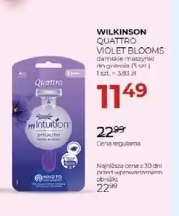 Jawa Drogerie Maszynki do golenia damskie Wilkinson Quattro Violet Blooms oferta