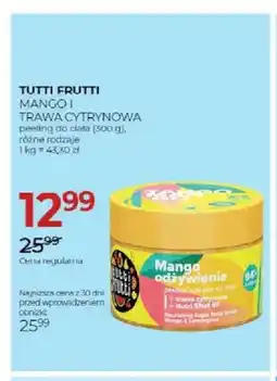 Jawa Drogerie Peeling do ciała Tutti Frutti Mango i Trawa Cytrynowa oferta
