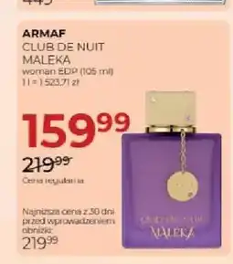 Jawa Drogerie Woda perfumowana Armaf Club De Nuit Maleka oferta
