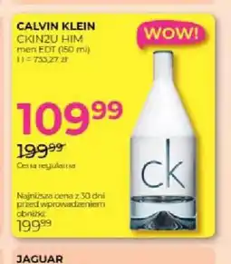 Jawa Drogerie Woda toaletowa Calvin Klein CKIN2U Him oferta