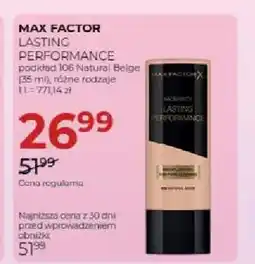 Jawa Drogerie Podkład Max Factor Lasting Performance oferta