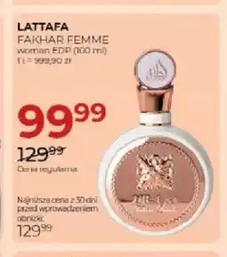 Jawa Drogerie Woda perfumowana Lattafa Fakhar Femme oferta