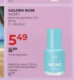 Jawa Drogerie Lakier do paznokci Golden Rose Wow! oferta