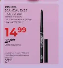 Jawa Drogerie Kredka do oczu Rimmel Scandal Eyes Exaggerate oferta