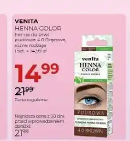 Jawa Drogerie Henna do brwi Venita Henna Color oferta