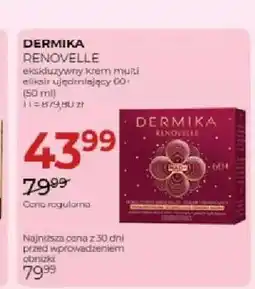Jawa Drogerie Krem multi-eliksir ujędrniający 60+ Dermika Renovelle oferta