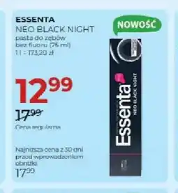 Jawa Drogerie Pasta do zębów bez fluoru Essenta Neo Black Night oferta