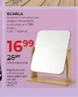 Jawa Drogerie Lusterko kosmetyczne stojące drewniane Ecarla oferta