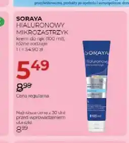 Jawa Drogerie Krem do rąk Soraya Hialuronowy Mikrozastrzyk oferta