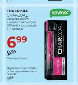 Jawa Drogerie Zestaw pasta do zębów Truesmile Charcoal + szczoteczka oferta