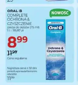 Jawa Drogerie Pasta do zębów Oral-B Complete Ochrona & Czyszczenie oferta