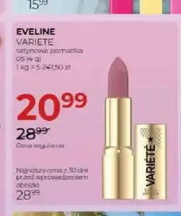 Jawa Drogerie Satynowa pomadka Eveline Variete oferta