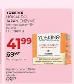 Jawa Drogerie Krem do twarzy 45+ Yoskine Hokkaido Japan-Enzyme oferta