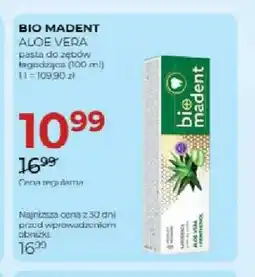 Jawa Drogerie Pasta do zębów łagodząca Bio Madent Aloe Vera oferta