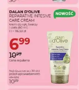 Jawa Drogerie Krem do rąk twarzy i ciała Dalan d'Olive Reparative Intensive Care Cream oferta