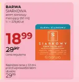 Jawa Drogerie Krem siarkowy matujący Barwa Siarkowa oferta