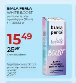 Jawa Drogerie Pasta do zębów wybielająca Biała Perła White Boost oferta