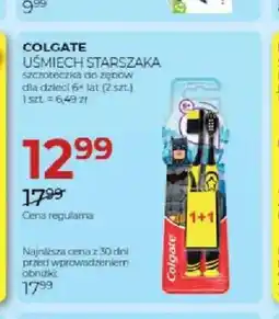 Jawa Drogerie Szczoteczka do zębów dla dzieci Colgate Uśmiech Starszaka 2-pak oferta