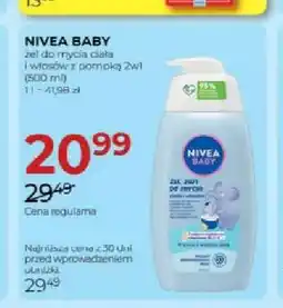 Jawa Drogerie Żel do mycia ciała i włosów z pompką Nivea Baby 2w1 oferta