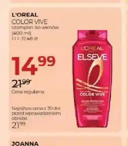 Jawa Drogerie Szampon do włosów L'Oreal Elseve Color Vive oferta