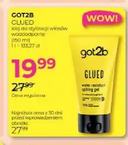 Jawa Drogerie Klej do stylizacji włosów wodoodporny Got2b Glued oferta