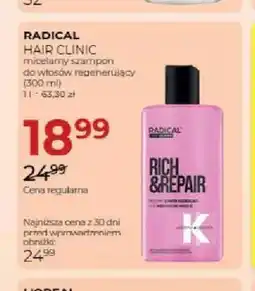 Jawa Drogerie Micelarny szampon do włosów regenerujący Radical Hair Clinic oferta