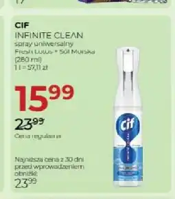 Jawa Drogerie Spray uniwersalny Cif Infinite Clean oferta