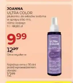 Jawa Drogerie Płukanka do włosów srebrna w sprayu Joanna Ultra Color oferta