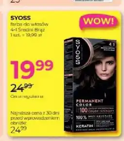Jawa Drogerie Farba do włosów Syoss 4-1 Średni Brąz oferta