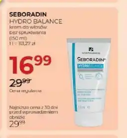 Jawa Drogerie Krem do włosów bez spłukiwania Seboradin Hydro Balance oferta