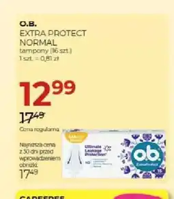 Jawa Drogerie Tampony O.B. Extra Protect Normal oferta