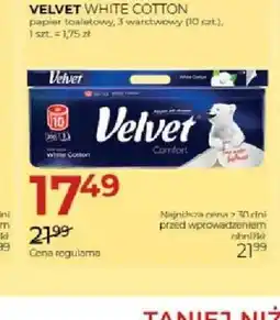 Jawa Drogerie Papier toaletowy Velvet White Cotton oferta
