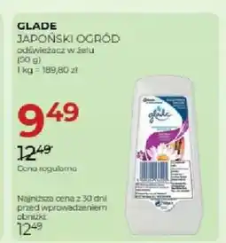 Jawa Drogerie Odświeżacz w żelu Glade Japoński Ogród oferta