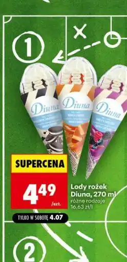 Biedronka Lody rożek Diuna oferta