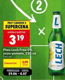 Biedronka Piwo Lech Free 0% yuzu-pomelo oferta