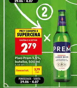 Biedronka Piwo Premium 5,5% butelka oferta