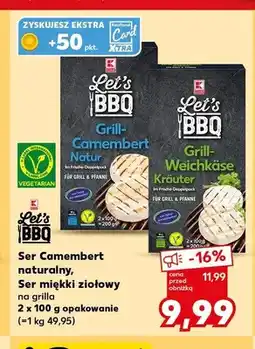 Kaufland Ser Camembert na grilla naturalny Let's BBQ oferta