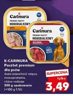 Kaufland Pasztet premium dla psów K-Carinura Monobiałkowy Indyk oferta