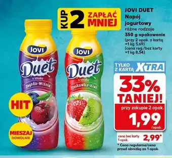 Kaufland Napój jogurtowy Jovi Duet o smaku truskawka-kiwi oferta