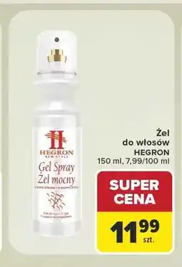 Carrefour Żel do włosów Hegron Gel Spray Żel mocny oferta