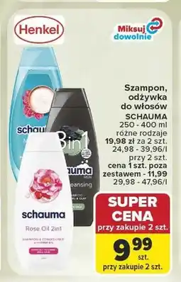 Carrefour Szampon do włosów Schauma Rose Oil 2in1 oferta