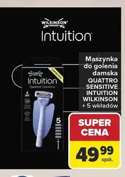 Carrefour Maszynka do golenia damska Wilkinson Sword Intuition Quattro Sensitive oferta
