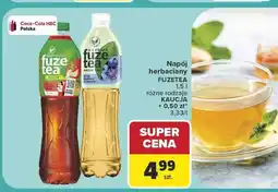 Carrefour Napój herbaciany FuzeTea Black Tea Peach Hibiscus oferta
