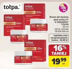 Carrefour Krem do twarzy Tołpa Age Vitality 4 Ceramidy 50+ oferta