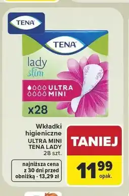Carrefour Wkładki higieniczne Tena Lady Slim Mini oferta