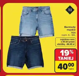Carrefour Bermudy męskie TEX oferta