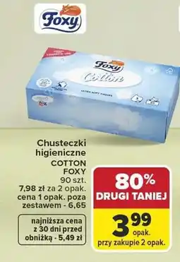 Carrefour Chusteczki higieniczne Foxy Cotton oferta
