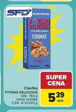 Carrefour Ciastka Allnutrition Fitking Delicious Cookie Chocolate Chip oferta